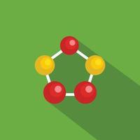 icono de celosía hexagonal, estilo plano vector