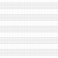 Music blank note stave seamless pattern. Blank classical music paper sheet for school. Note book line grid for melody and songs. Vector illustration isolated on white background