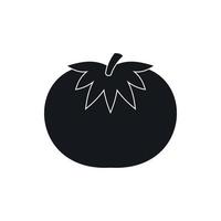 icono de tomate, estilo simple vector