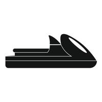 Boat icon, simple style vector