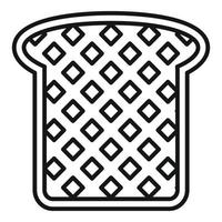 Sandwich toast icon, outline style vector