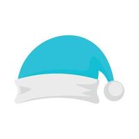 Santa hat icon, flat style vector