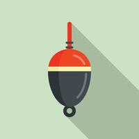 Bobber float icon, flat style vector