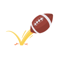 american football burst into flames. american football match elements png