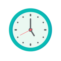 The round clock face shows the scheduled time. png