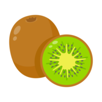 halverad kiwi frukt friska mat för vegetarianer png