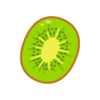 kiwi a la mitad alimentos saludables para vegetarianos png