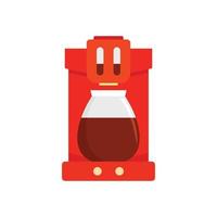 Coffee machine icon, flat style vector