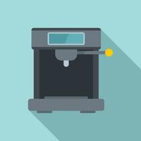 Vending coffee machine icon, flat style vector