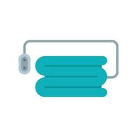 Electric blanket icon, flat style vector