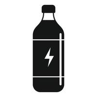 Liquid energy drink icon, simple style vector