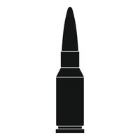 icono de bala grande, estilo simple vector