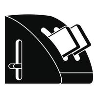 Modern toaster icon, simple style vector