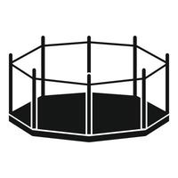 Mma octagon icon, simple style vector