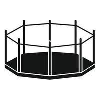 Mma octagon icon, simple style vector