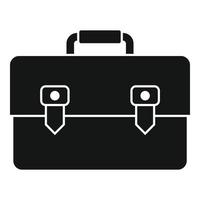 Estimator briefcase icon, simple style vector