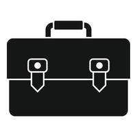 Estimator briefcase icon, simple style vector