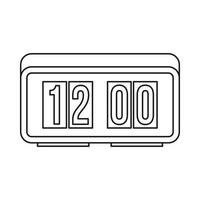 Watch icon, outline style vector