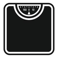 Room scales icon, simple style vector