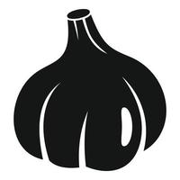 icono de ajo orgánico, estilo simple vector