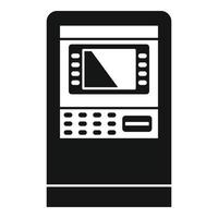 Customer atm icon, simple style vector