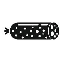 Sausage frankfurter icon, simple style vector