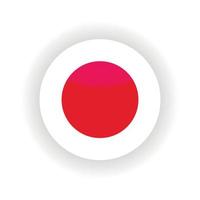 círculo de icono de japón vector