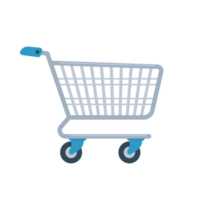 shopping carts in shopping malls for placing products for payment png
