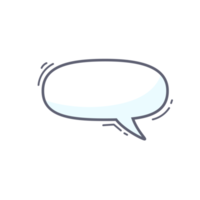 hand drawn speech bubble for chatting cartoon characters png