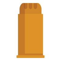 Bullet shell icon, flat style vector