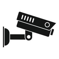 Airport security camera icon, simple style vector