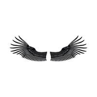 Wings icon in simple style vector