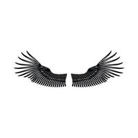 Wings icon in simple style vector