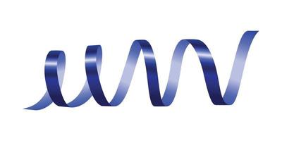 Horizontal blue serpentine mockup, realistic style vector
