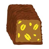 Choco bonbon icon, cartoon style vector