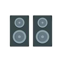 Studio speakers icon, flat style vector
