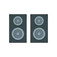 Studio speakers icon, flat style vector