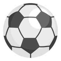 icono de balón de fútbol, estilo plano vector