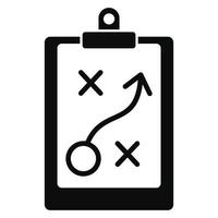 Decision strategy icon, simple style vector
