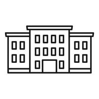 University icon, outline style vector