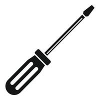 Line phone screwdriver icon, simple style vector