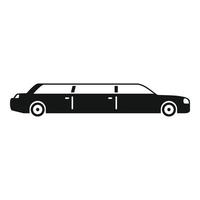 Business limousine icon, simple style vector