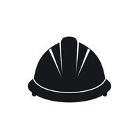 Construction helmet icon, simple style vector