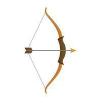 Archer bow icon, flat style vector