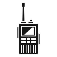 Walkie talkie icon, simple style vector