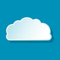 Small cloud icon vector