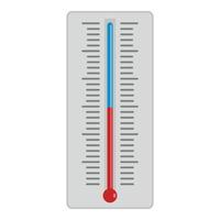 Thermometer icon, flat style vector