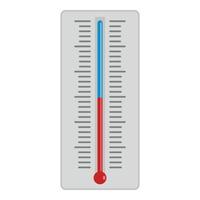 Thermometer icon, flat style vector