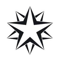 icono de estrella, estilo simple vector