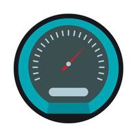 Speedometer icon in flat style vector